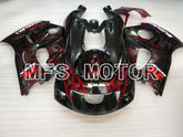 Suzuki GSXR750 1996-1999 ABS verkleidung - Flamme - Schwarz Rot - MFS6880